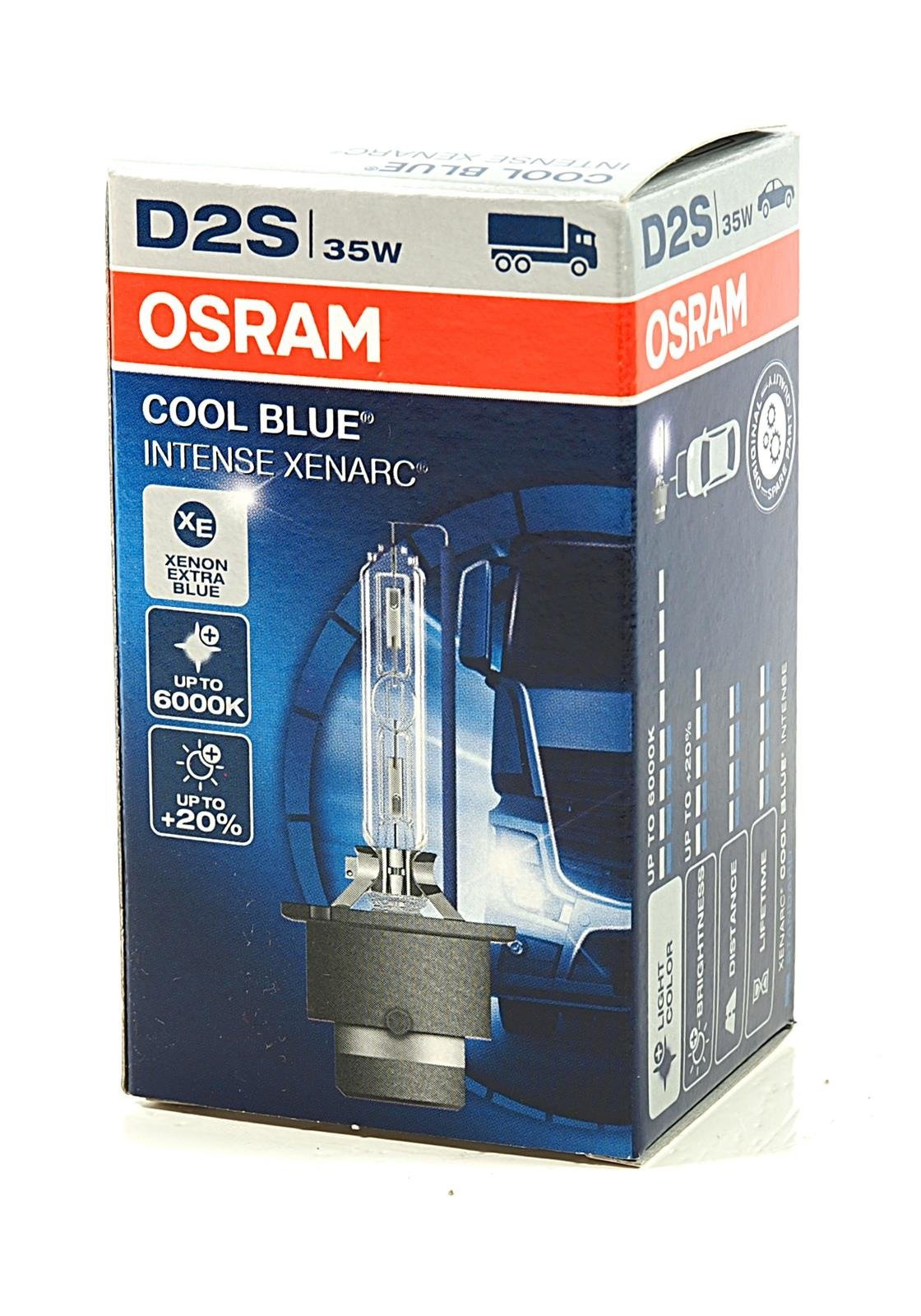 D2S 35W P32d-3 Cool Blue 6000K INTENSE 1pc. Osram