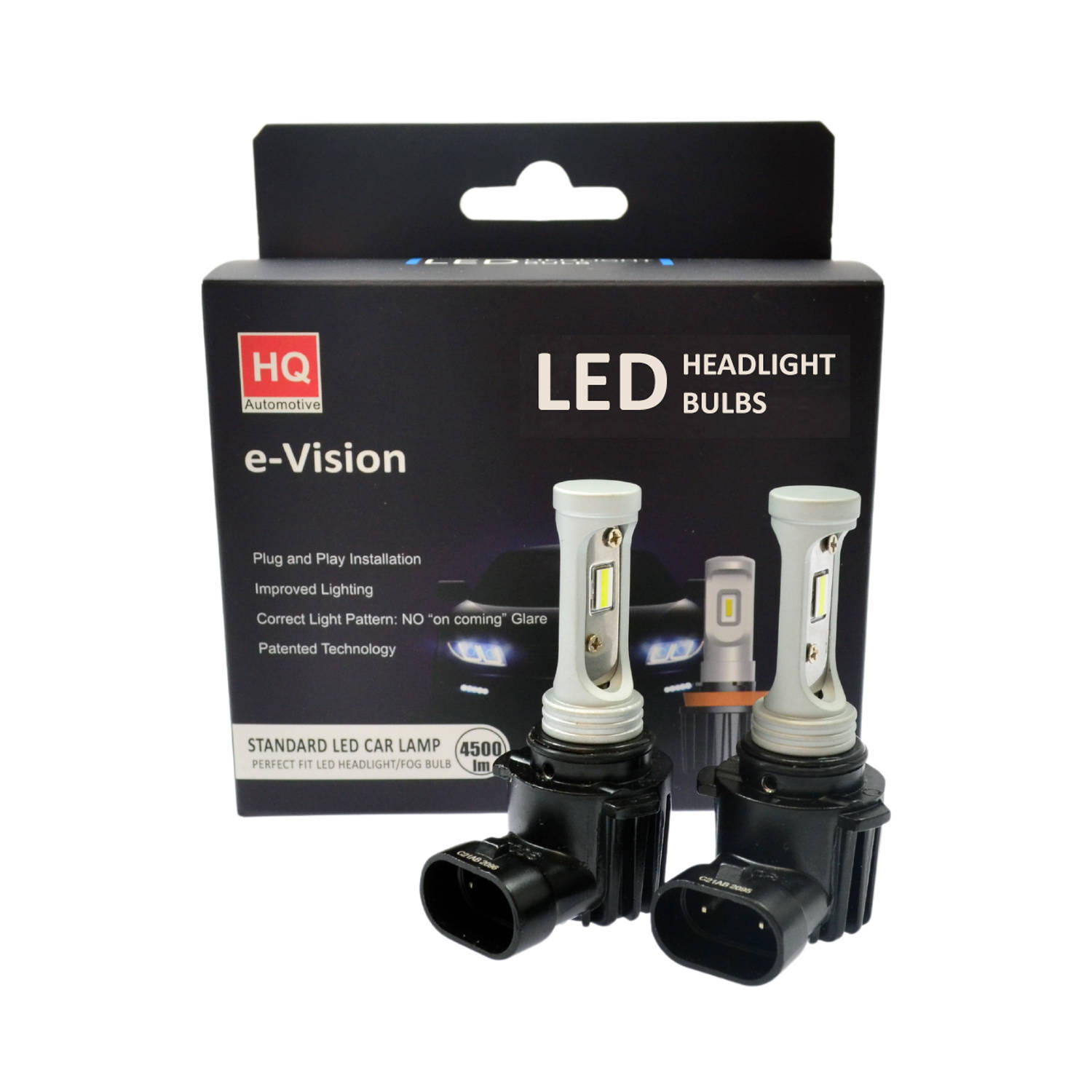 HB3 HB4 HIR2 eVision Headlight Conversion KIT 4500lm Lumen (2 bulbs