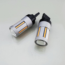 HQ Automotive Car LED Indicator Bulbs x2 585 WY21W 66 SMD-2016 100% CanBus AMBER 