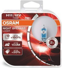 H11 12V 55W PGJ19-2 NIGHT BREAKER® LASER Next Generation +150% 2 St. OSRAM