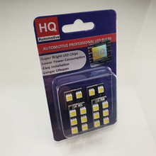 HQ Automotive Car LED Bulbs 2x 12V 1x8 SMD-5050 W5W T10 501 CanBus WHITE 