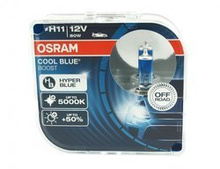 H11 12V 75W PGJ19-2 COOL BLUE BOOST 5000K +50% 2pcs Osram (NO ECE)