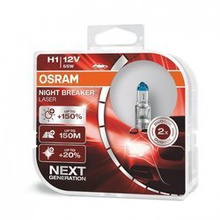H1 12V 55W P14.5s NIGHT BREAKER LASER Next Generation +150% 2pcs Osram