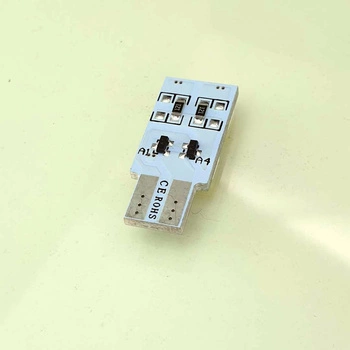 HQ Automotive Car LED Bulbs 2x 12V 1x4 SMD-5050 W5W T10 501 CanBus WHITE