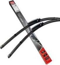 Two Front Frameless Wiper Blades HQ Aero Dynamic - AD22-225 Twin Box