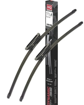 HQ Automotive Wiper Blades fit FIAT Ulysse III MPV (2022 and later) Front Pair 26" + 19" OEM FIT with Bayonet connector AD91-627