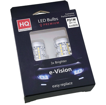 P21W BA15S SMD-3020 CanBus HQ Automotive Car LED Indicator Bulbs 2pcs AMBER