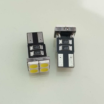 HQ Automotive Car LED Bulbs 2x 12V 4TOP SMD-5050 W5W T10 501 CanBus WHITE