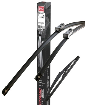 HQ Automotive Wiper Blades fit VAUXHALL Mokka B SUV (2020 and later) Front Rear Set OEM FIT with Top-Lock 19mm connector AD61-424|HQ12D