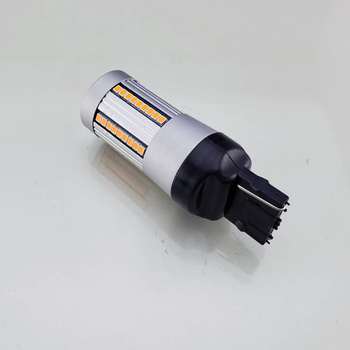 HQ Automotive Car LED Indicator Bulbs x2 585 WY21W 66 SMD-2016 100% CanBus AMBER 
