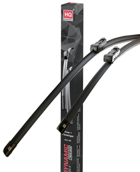 Two Front Frameless Wiper Blades HQ Aero Dynamic - AD81-424 Twin Box