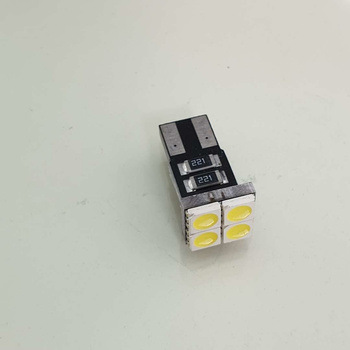 HQ Automotive Car LED Bulbs 2x 12V 4TOP SMD-5050 W5W T10 501 CanBus WHITE