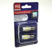 HQ Automotive 2x H21W BAY9S 27xSMD-4014 12V 24V LED BULB 2pcs