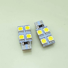 HQ Automotive Car LED Bulbs 2x 12V 1x4 SMD-5050 W5W T10 501 CanBus WHITE 