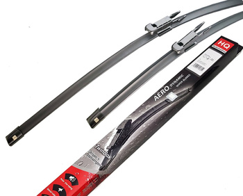 Two Front Frameless Wiper Blades HQ Aero Dynamic - AD12-223 Twin Box