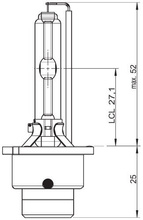 D2S 35W P32d-2 Cool Blue 6000K INTENSE 2pcs HCB Osram