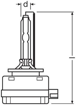 D3S 12V+24V 35W PK32d-5 XENARC COOL BLUE INTENSE  OSRAM