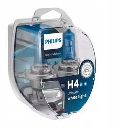 PHILIPS Diamond Vision Bulbs 2x H4 12V 60/55W 5000K