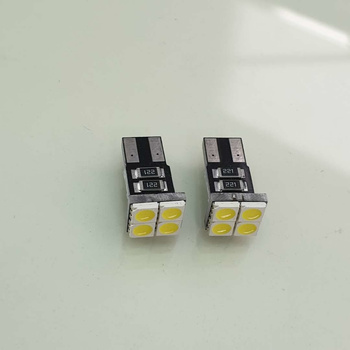 HQ Automotive Car LED Bulbs 2x 12V 4TOP SMD-5050 W5W T10 501 CanBus WHITE