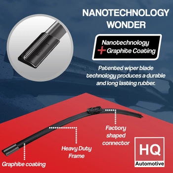 HQ Automotive Rear Wiper Blade for HYUNDAI Sonata Saloon (2018 and later) 12-inch with Dedicated fit connector