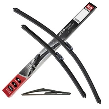 Wiper Blades for DACIA Sandero Hatchback (2021 and later) HQ Automotive Front Rear Set with special-Dacia connector