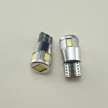 HQ Automotive 2x W5W 6 SMD-5630 12V CanBus WHITE LED BULB 2pcs