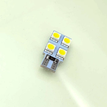 HQ Automotive Car LED Bulbs 2x 12V 1x4 SMD-5050 W5W T10 501 CanBus WHITE