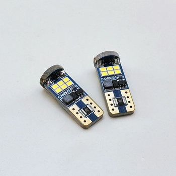HQ Automotive 2x Car LED Bulbs 12V 18x SMD-2016 W5W T10 (501) W2.1x9.5d CanBus WHITE