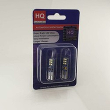 HQ Automotive 2x Car LED Bulbs 12V 24V 12x SMD-2016 W5W T10 (501) W2.1x9.5d CanBus WHITE