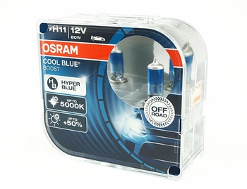 H11 12V 75W PGJ19-2 COOL BLUE BOOST 5000K +50% 2pcs Osram (NO ECE)