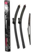 HQ Automotive Wiper Blades fit FORD Ecosport SUV (2017 and later) Front Rear Set OEM FIT with Top-Lock 19mm connector AD61-224|HQ11J