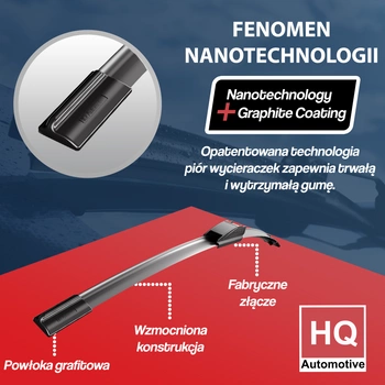 HQ Automotive Wiper Blade fits MERCEDES GLA-Class SUV (2020 and later) Rear 13" OEM FIT with Dedicated fit connector HQ4A13