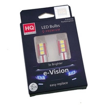 HQ Automotive 2x Car LED Bulbs 12V 3x SMD-5050 W5W T10 (501) W2.1x9.5d CanBus WHITE 2pcs