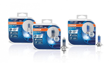 H4 12V 100/90W P43t COOL BLUE BOOST 5000K +50% 2pcs Osram
