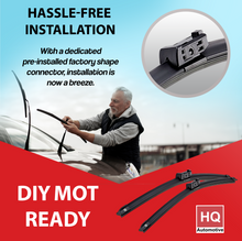 Two Front Frameless Wiper Blades HQ Aero Dynamic - ADB02-424 Twin Box