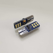 HQ Automotive 2x Car LED Bulbs 12V 24V 12x SMD-2016 W5W T10 (501) W2.1x9.5d CanBus WHITE