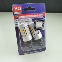 HQ Automotive Car LED Indicator Bulbs x2 585 WY21W 66 SMD-2016 100% CanBus AMBER 