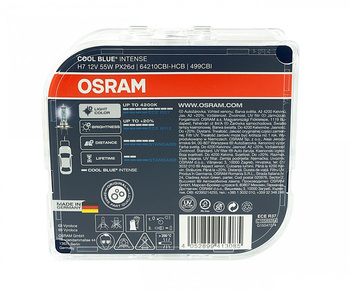 H7 12V 55W PX26d Cool Blue INTENSE 2pcs Osram