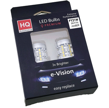 PY21W BAU15S SMD-3020 CanBus HQ Automotive Car LED Indicator Bulbs 2pcs AMBER