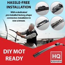 Wiper Blades for VW ID.4 SUV (2020 and later) HQ Automotive Front Rear Set with Top-Lock 16mm connector