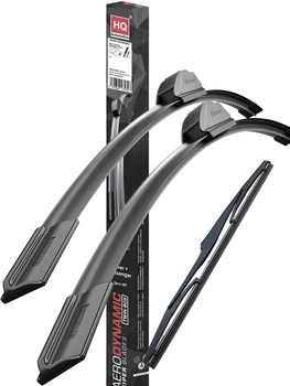 HQ Automotive Wiper Blades fit SUZUKI Jimny SUV (2018 and later) Front Rear Set OEM FIT with J-hook connector AD61-611|HQ12V